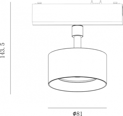 Трековый светильник SLIM SL-SLIM-FTSWH-10-CCT