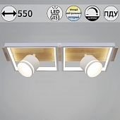 Потолочная люстра  19560-0.3-2+2 WH+WOOD 