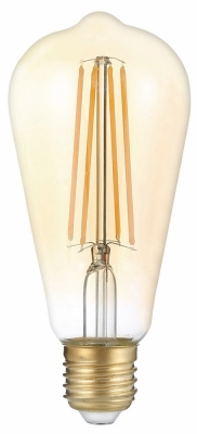 Лампочка светодиодная филаментная  F-LED ST64-7W-824-E27 gold
