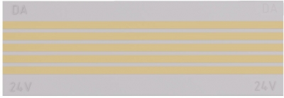 Декоративная плата для магнитного шинопровода Magic track Short Plate DLMX White Sp