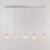 Подвесной светильник MD25030003 MD25030003-5B chrome/clear