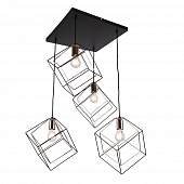 Подвесной светильник  MD.0830-4-P BK+FGD 