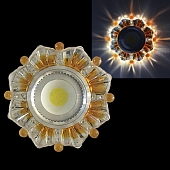 Точечный светильник  42235-9.0-001PL MR16+LED3W CL/BN 