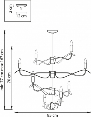 Потолочная люстра Ragno 733283