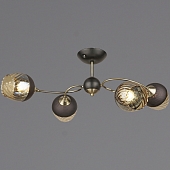 Потолочная люстра  04250-0.3-04 BK+AB  Потолочная люстра  04250-0.3-04 BK+AB