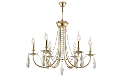Подвесная люстра Victoria VICTORIA SP6 GOLD/AMBER