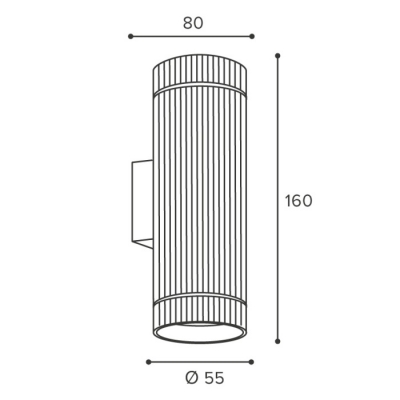 Настенный светильник Wsl-Gu10 WSL-GU10/W18WG-2