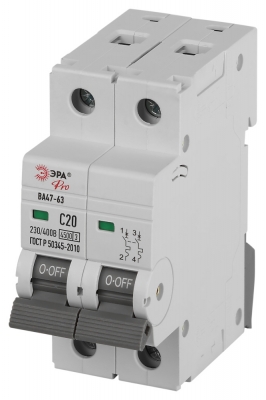 Автоматический выключатель  VA63-2P20C4.5