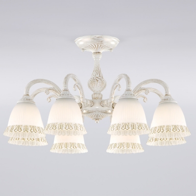 Потолочная люстра Campina 60107/8 белый с золотом