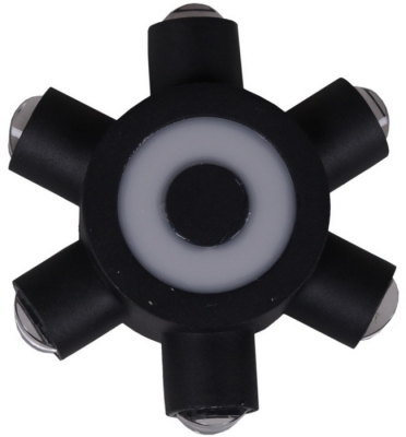 Архитектурная подсветка  86973-9.2-007U LED2W+6*1W BK