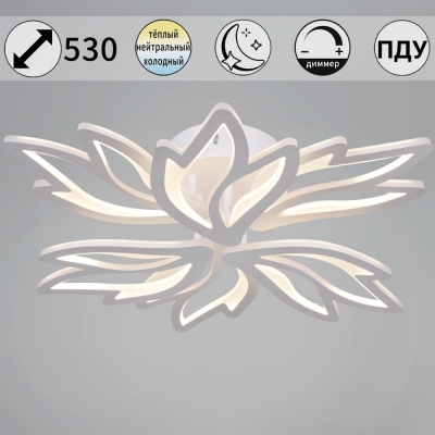 Потолочная люстра  09862-0.3-3+3 WH