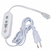 Таймер с вилкой и разъемом  UST-E33 WHITE 2M 