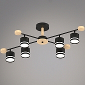 Потолочная люстра  78730-0.3-06 GX53 BK+WOOD 