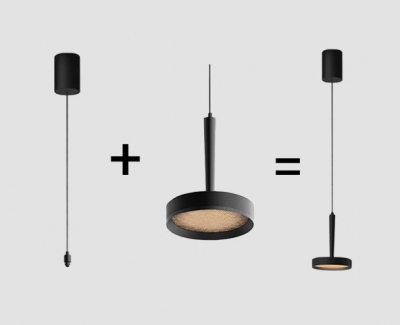 Подвесной светильник  IT02-025 black 3000K