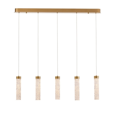 Подвесной светильник MD24030028 MD24030028-5B brass/clear