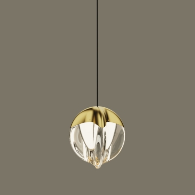 Подвесной светильник MD24001033 MD24001033-1A gold/clear