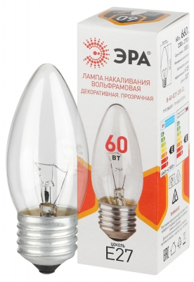 Лампочка накаливания  B-60-E27-230-CL