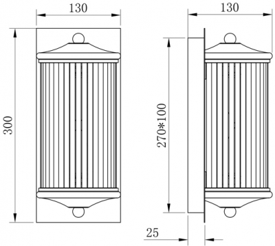 Бра Glorious KG0604W-1 gold