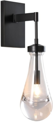 Бра Raindrop MT9093-1W black brushed gold