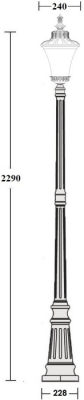 Наземный фонарь ELBA 86409 Bl