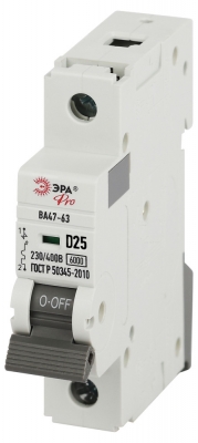 Автоматический выключатель  VA63-1P25D6
