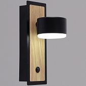 Бра  12540-0.2-01 BK+WOOD 