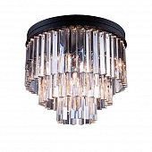 Потолочная люстра 1920s Odeon 771131 (KR0387C-6/P black/clear) 