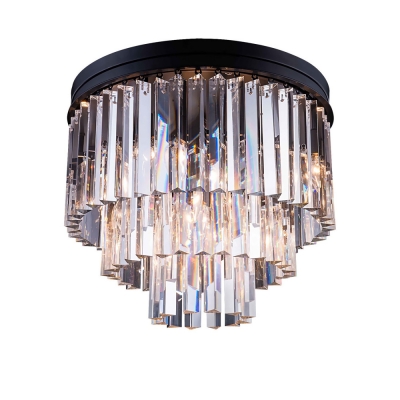 Потолочная люстра 1920s Odeon 771131 (KR0387C-6/P black/clear)
