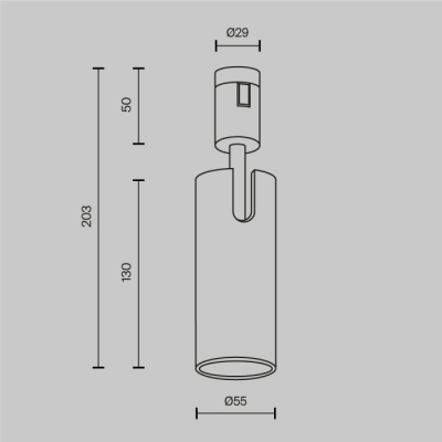 Трековый светильник Focus Led TR144-1-12W3K-W-B