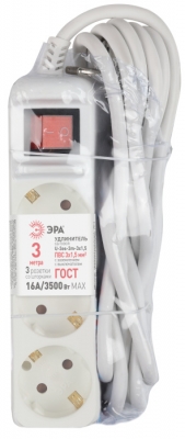 Розеточные блоки, удлинители  U-3es-3m-3x1,5