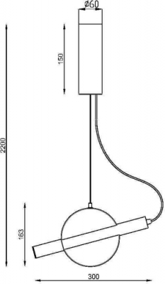 Подвесной светильник Enigma MOD150PL-L5W3K