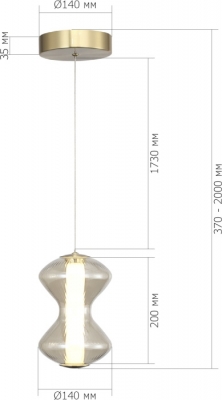 Подвесной светильник Spine SL6136.203.01