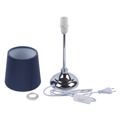 Интерьерная настольная лампа  UML-B309 E14 CHROME/DARK BLUE