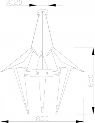 Подвесной светильник Birds V3071-3PL