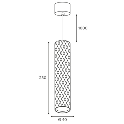 Подвесной светильник Wsl-Gu10 WSL-MR11/P17BG