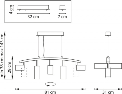 Подвесной светильник Rullo LR735373862
