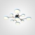 Потолочная люстра  Gamma01