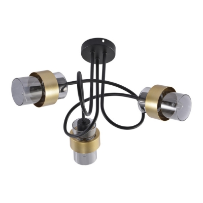 Потолочная люстра Hurricane 1139/3P Black/Gold