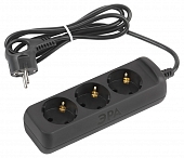 Розеточные блоки, удлинители  UX-3e-1,5m-B 