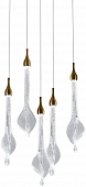 Подвесной светильник OD2433 OD2433-5 gold/clear 