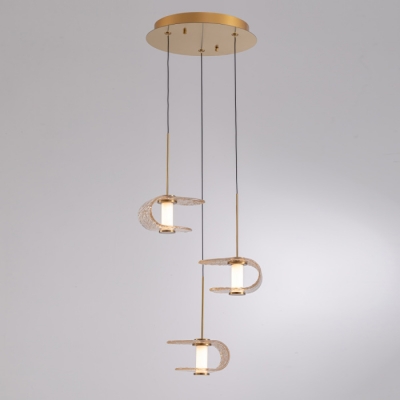 Подвесной светильник MD24020901 MD24020901-3A gold/cognac