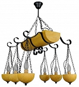 Подвесная люстра Геркулес Геркулес-6 сосна 