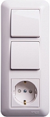 Розетка Prima BK2VR-008V-BI 