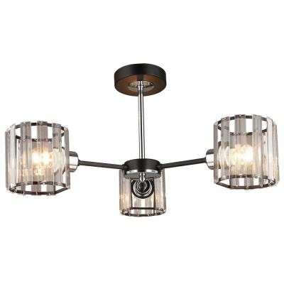 Потолочная люстра  MD.4057-3-S BK+CH