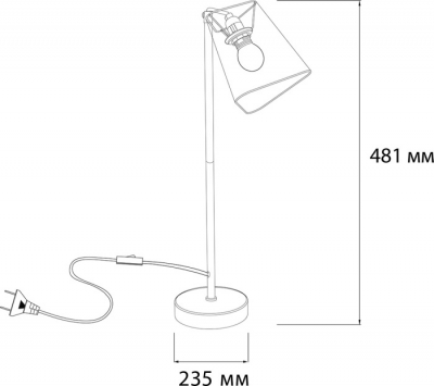 Интерьерная настольная лампа Hall 10185/L Black