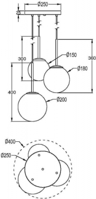 Подвесной светильник Basic form MOD321PL-03W