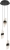 Подвесной светильник MD23001022 MD23001022-3A matt black