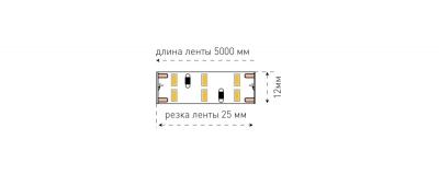 Светодиодная лента  SWG4240x2-12-24-WW