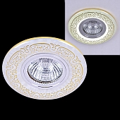 Точечный светильник  09502-9.0-001MN MR16+LED3W WH/GD 