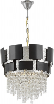 Подвесная люстра Kruvia LDP 7045-400 BK+CHR